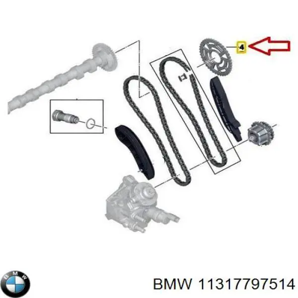 Engrenagem de cadeia da roda dentada da árvore distribuidora de motor 37109051 AND