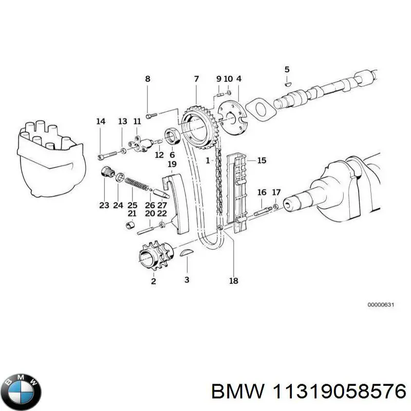 Compre 11319058576 BMW Árvore distribuidora de motor