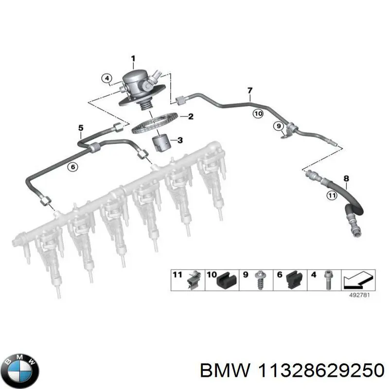 11328629250 BMW Empurrador da bomba de combustível