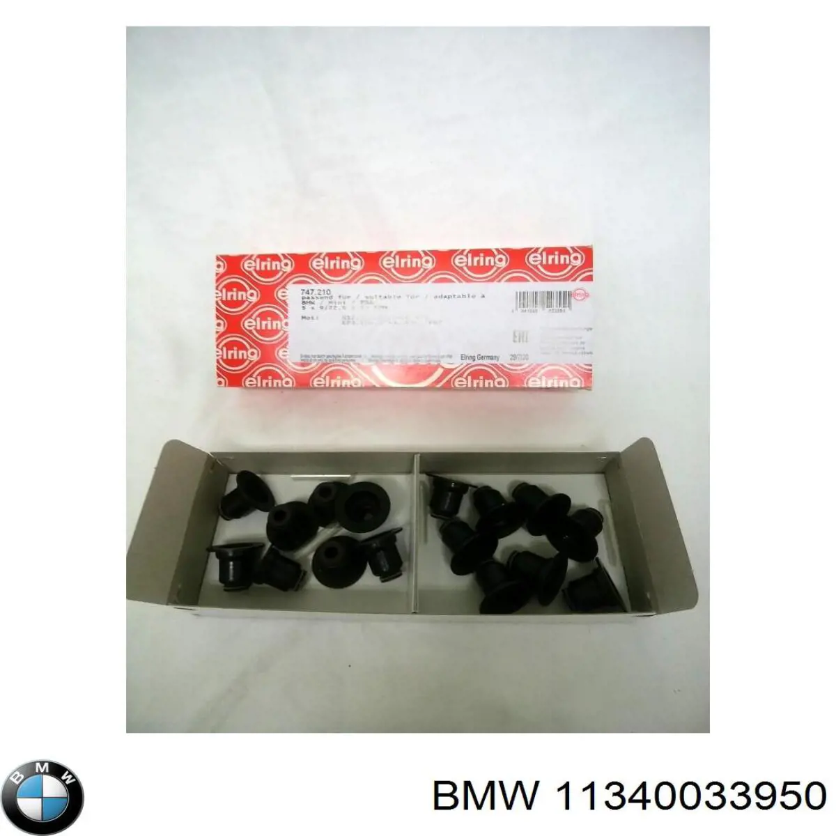 Compre 11340033950 BMW Vedação de válvula (coletor de óleo), admissão/escape, kit para um motor