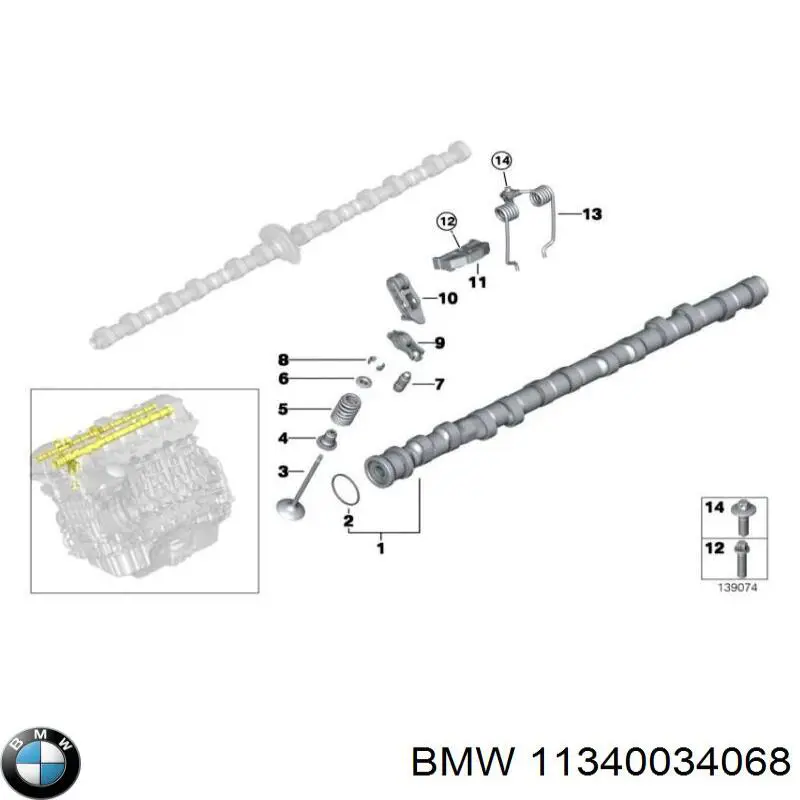Vedação de válvula (de óleo) de admissão, kit BMW 11340034068 preço, a partir de 26,71 USD