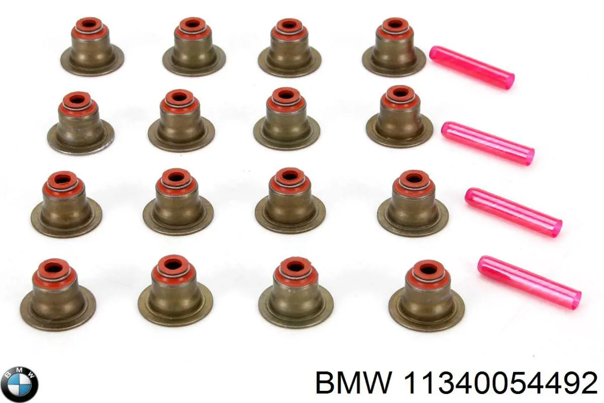Compre 11340054492 BMW Vedação de válvula (coletor de óleo), admissão/escape, kit para um motor