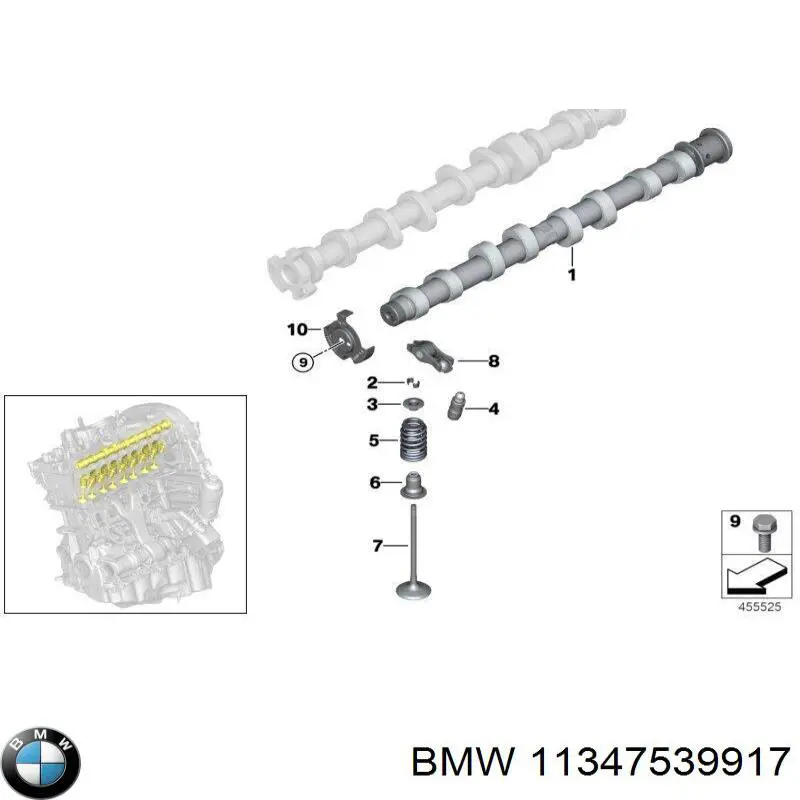 11347539917 BMW Disco superior metálico de mola dianteira