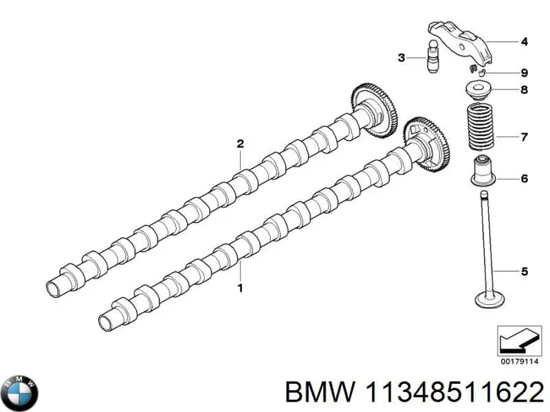 Válvula de escape BMW 11348511622 preço, a partir de 70,37 USD