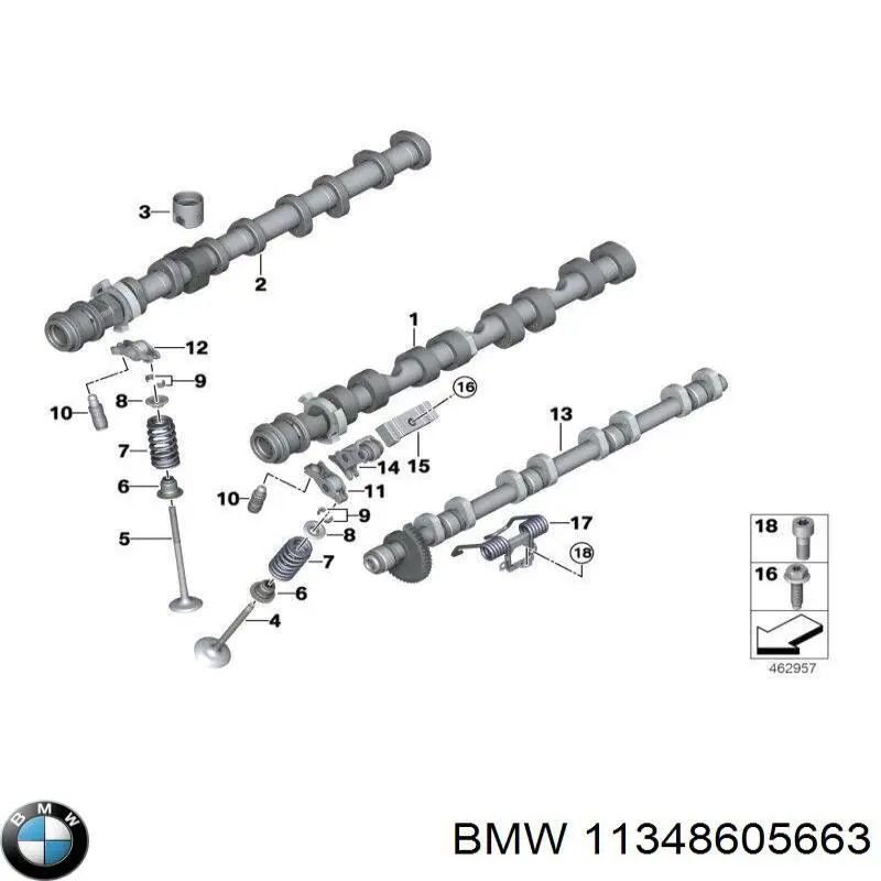 11348605663 BMW Válvula de escape