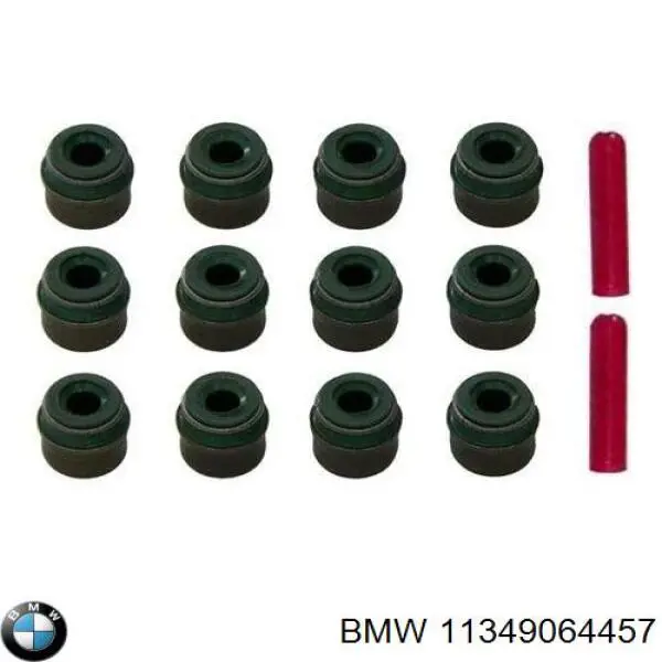 Compre 11349064457 BMW Vedação de válvula (coletor de óleo), admissão/escape, kit para um motor