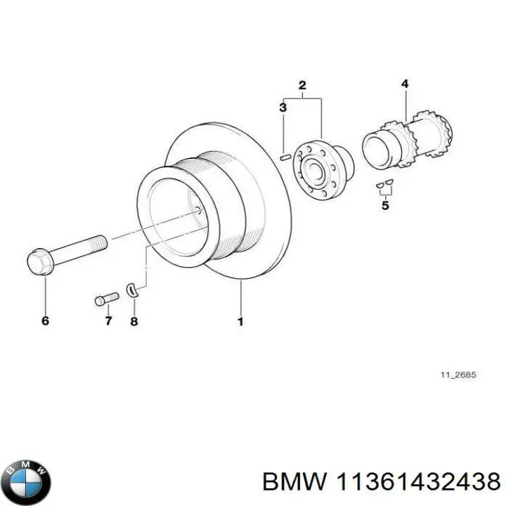 Parafuso de cabeça de motor (CBC) BMW 11361432438 preço, a partir de 13,17 USD