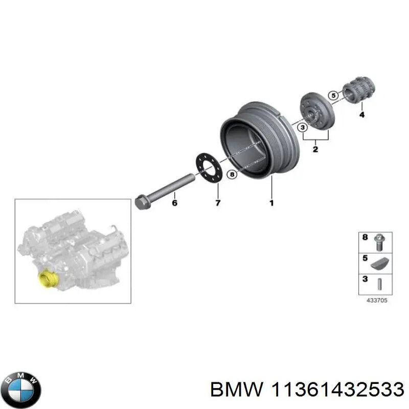 Compre 11367560298 BMW Reguladora de tensão da cadeia do mecanismo de distribuição de gás