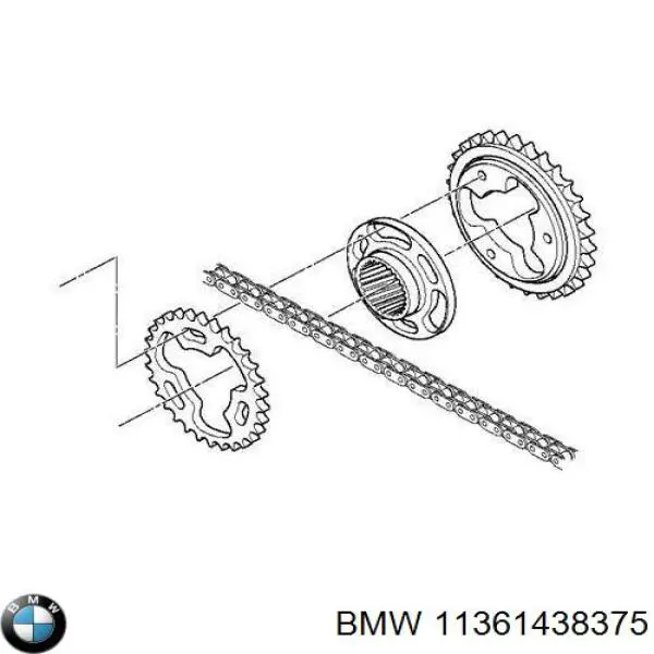 11361438375 BMW Engrenagem de cadeia da roda dentada da árvore distribuidora de motor