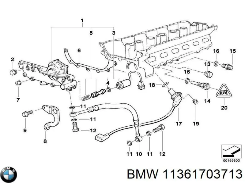 Vedante de tampa do gargalho de enchimento de óleo BMW 11361703713 preço, a partir de 14,41 USD
