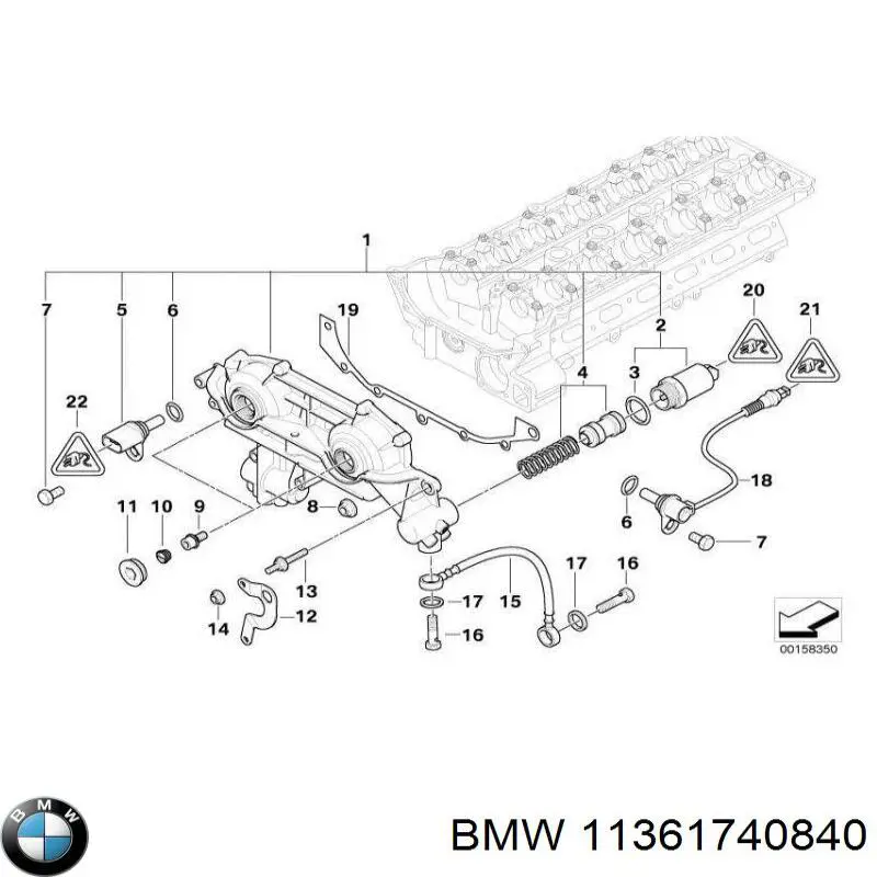 Compre 11361740840 BMW Vedante superior de tampa dianteira de motor
