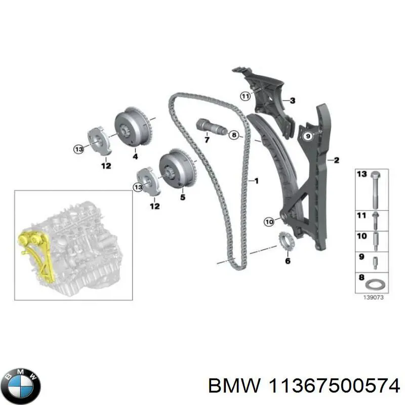 Compre 11367500574 BMW Vedante de adaptador do filtro de óleo