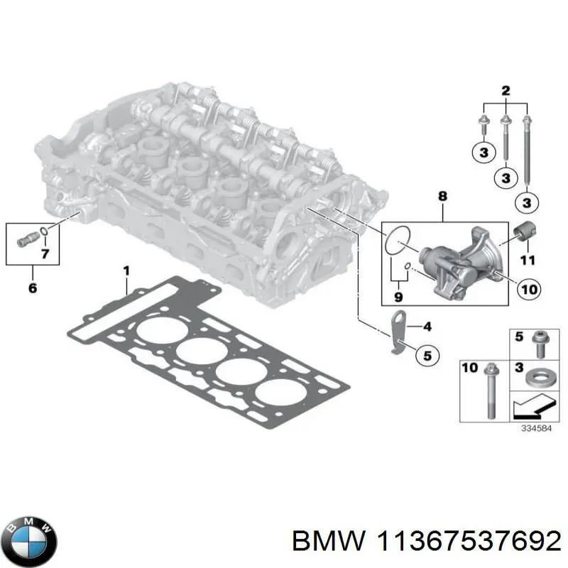 11367537692 BMW Válvula de limitação de pressão de óleo CBC