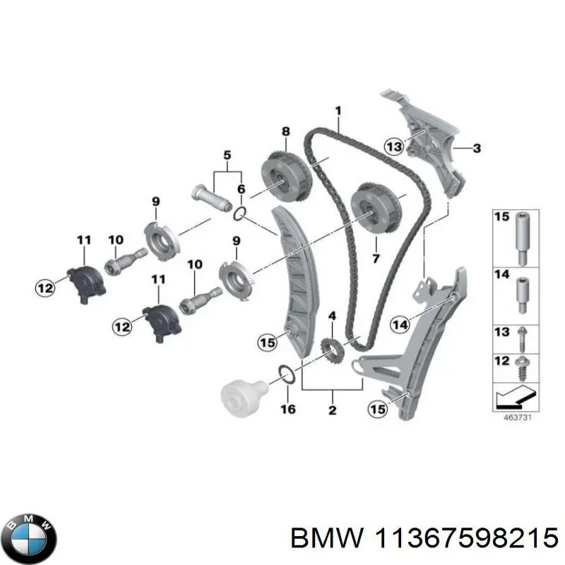 11367598215 BMW Sensor de efeito Hall