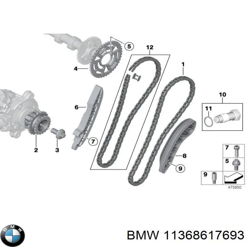 Engrenagem de cadeia de roda dentada da árvore distribuidora de escape de motor BMW 11368617693 preço, a partir de 94,67 USD