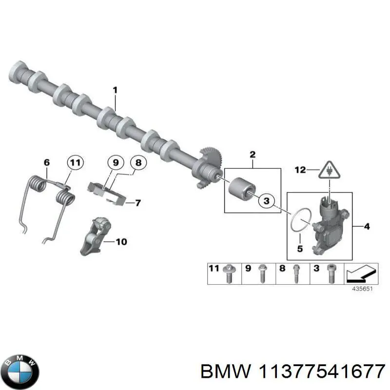 11377541677 BMW Sensor de posição da árvore distribuidora