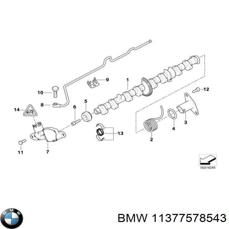 Eixo excêntrico, valvetronic BMW 11377578543 preço, a partir de 558,83 USD