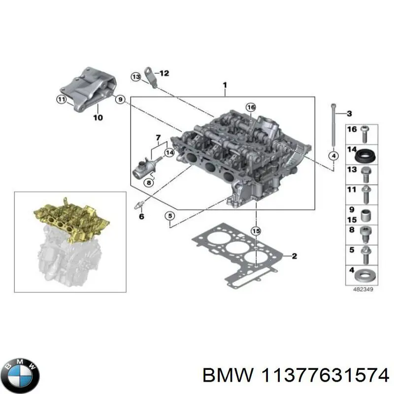 Válvula eletromagnética de posição (de fases) da árvore distribuidora BMW 11377631574 preço, a partir de 512,72 USD