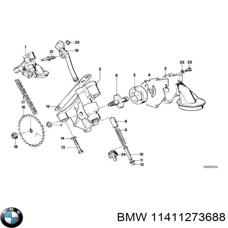 Roda dentada de bomba de óleo BMW 11411273688 preço, a partir de 99,03 USD