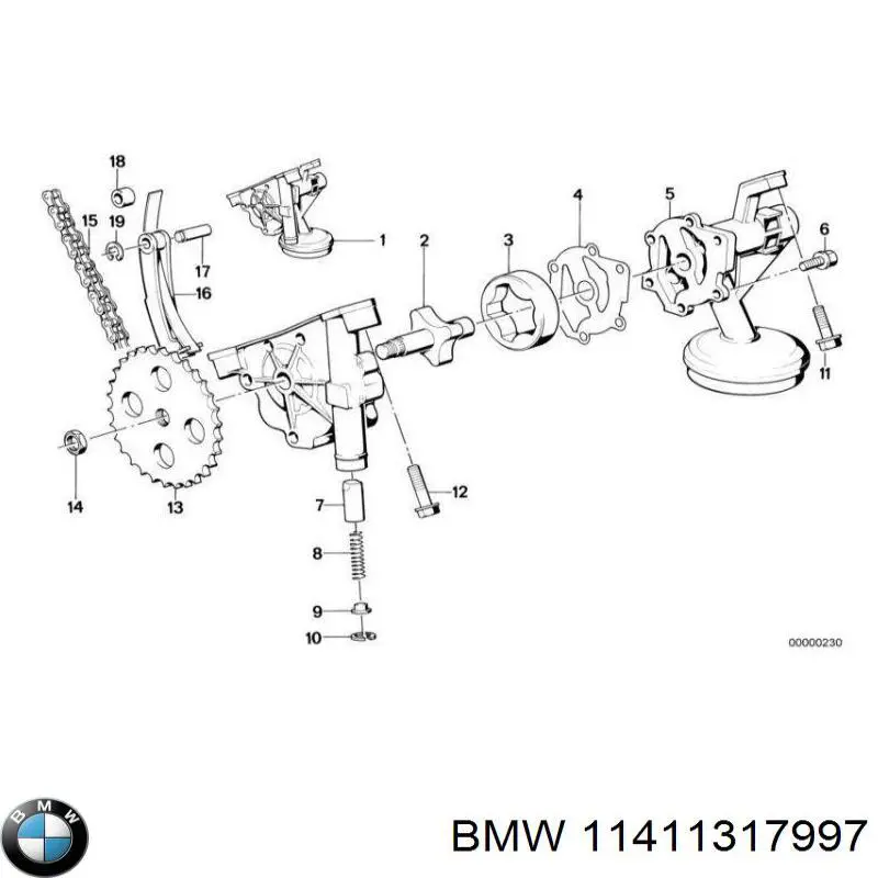 Compre 11411317997 BMW Cadeia de bomba de óleo