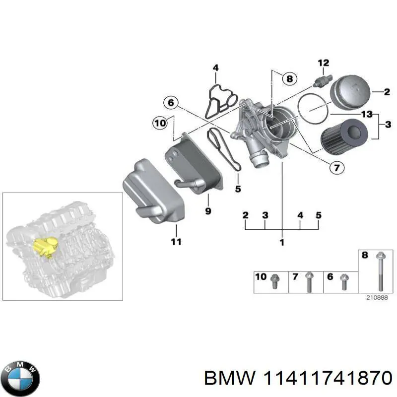 Compre 11411741870 BMW 