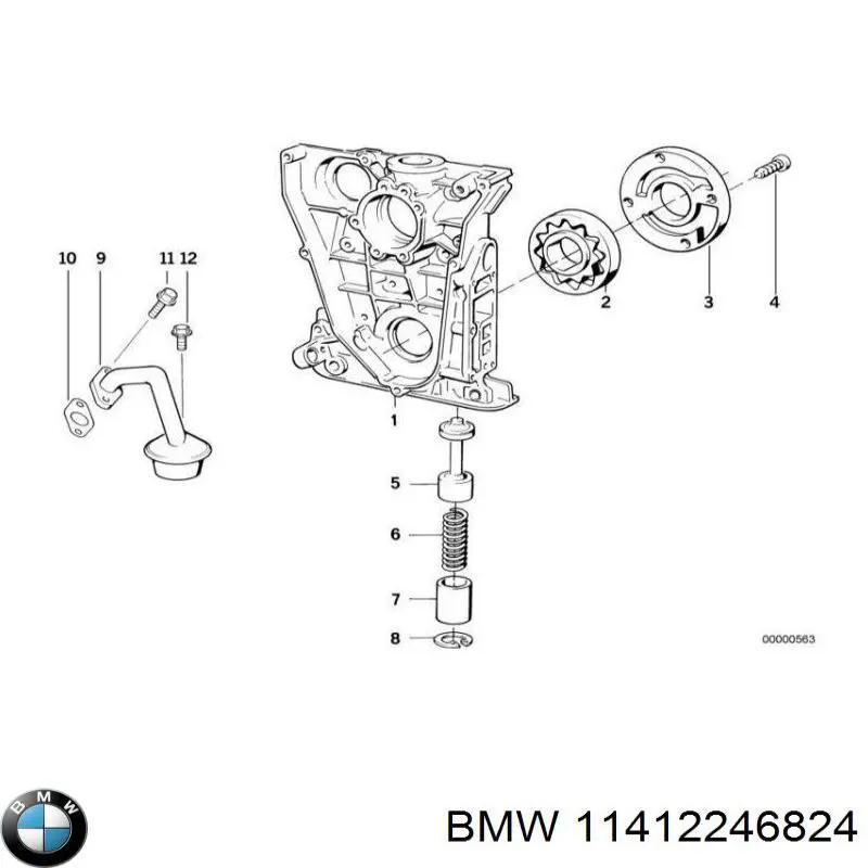 Bomba de óleo BMW 11412246824 preço, a partir de 143,02 USD