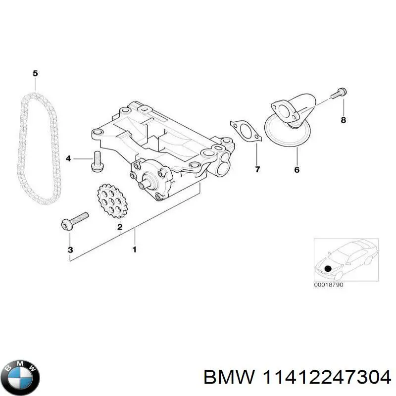 Roda dentada de acionamento de bomba de óleo BMW 11412247304 preço, a partir de 34,28 USD