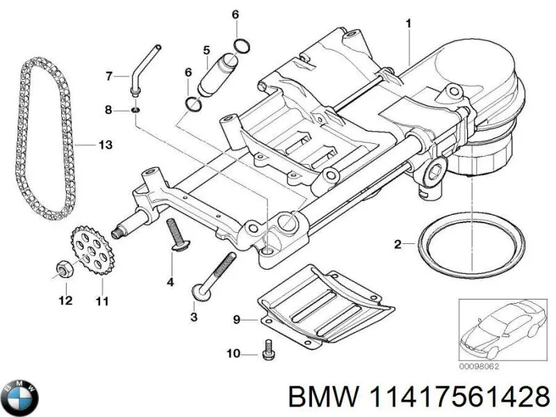 Bomba de óleo BMW 11417561428 preço, a partir de 835,81 USD