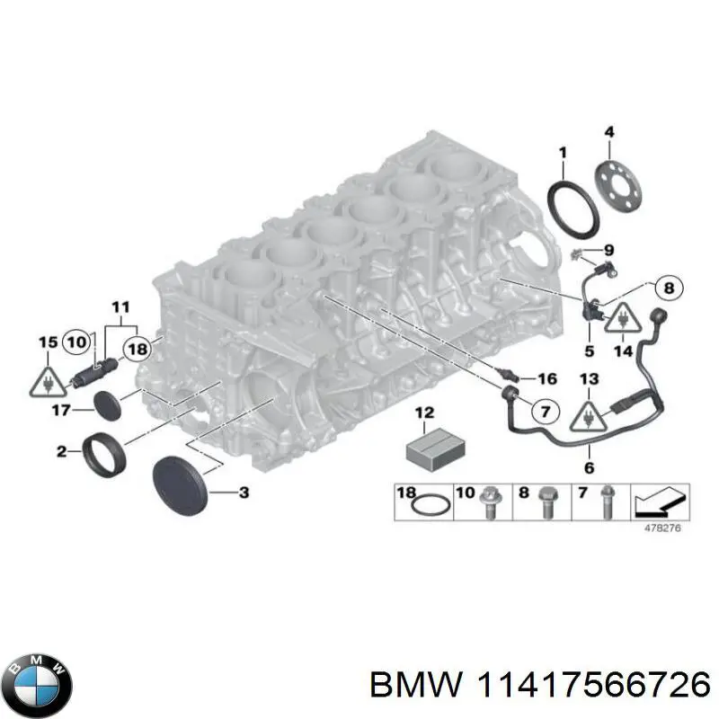 11417566726 BMW Vedante de tampa do gargalho de enchimento de óleo