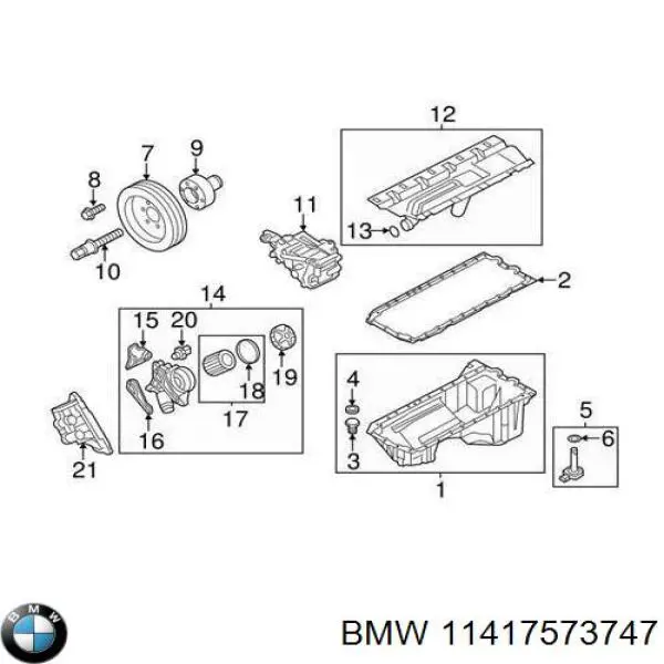 Bomba de óleo BMW 11417573747 preço, a partir de 590,17 USD