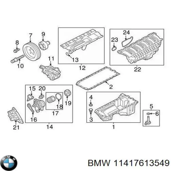 Bomba de óleo BMW 11417613549 preço, a partir de 579,97 USD