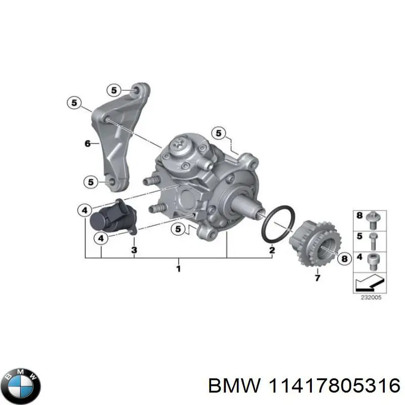 Bomba a vácuo 7805316 BMW