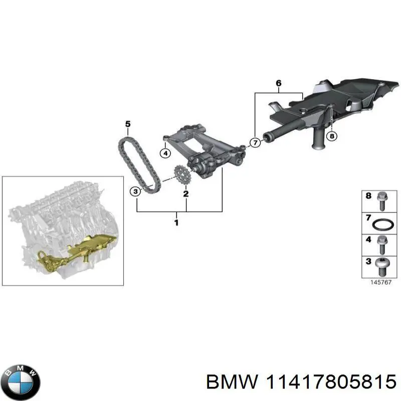 11417792945 BMW Bomba de óleo