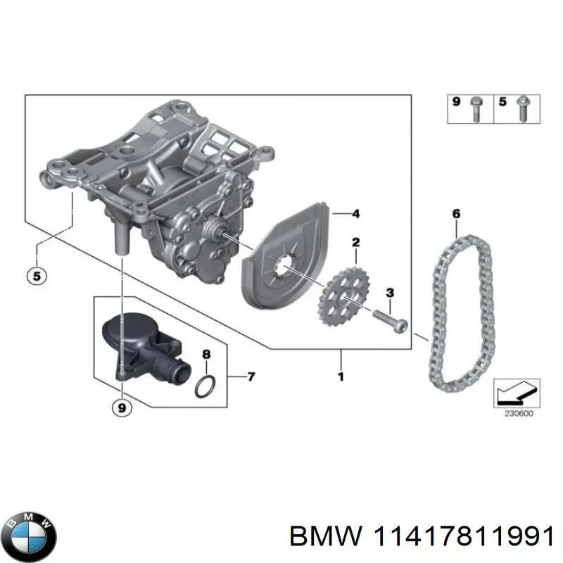 Receptor de óleo (coletor de óleo) BMW 11417811991 preço, a partir de 92,01 USD
