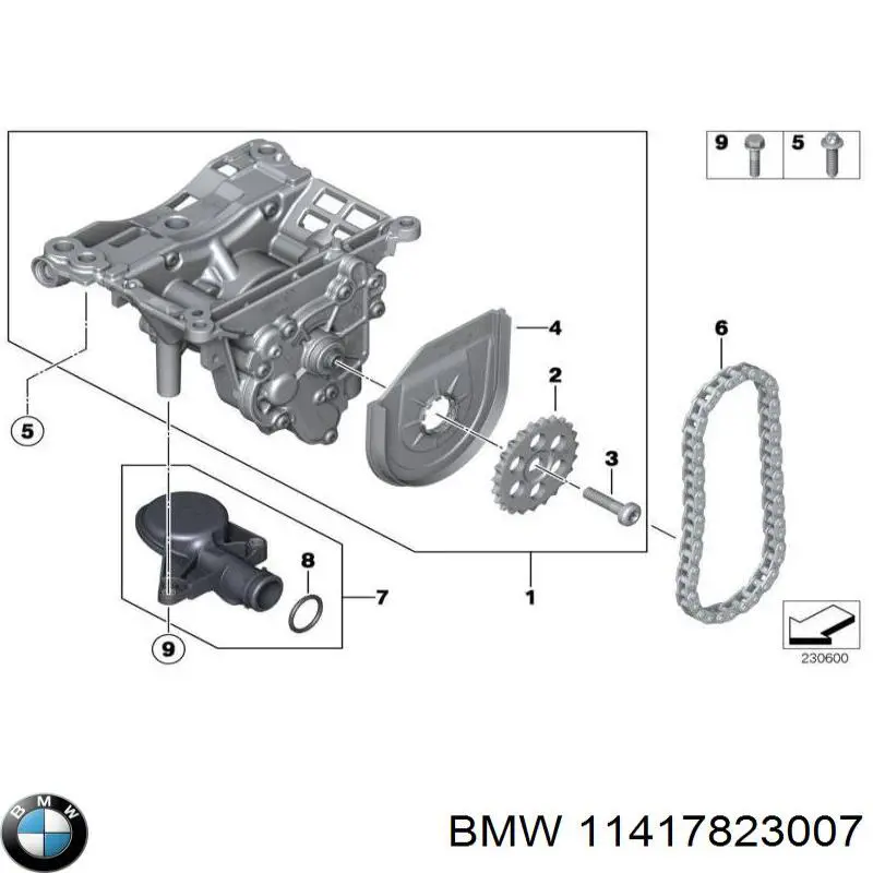 11417823007 BMW Bomba de óleo