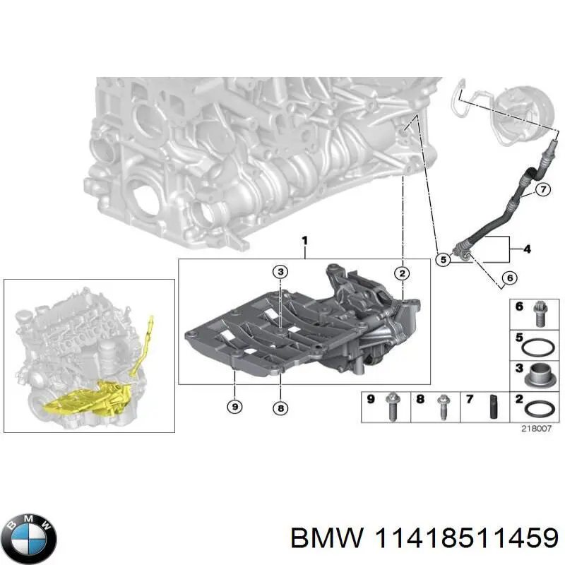 Compre 11418511459 BMW Bomba de óleo