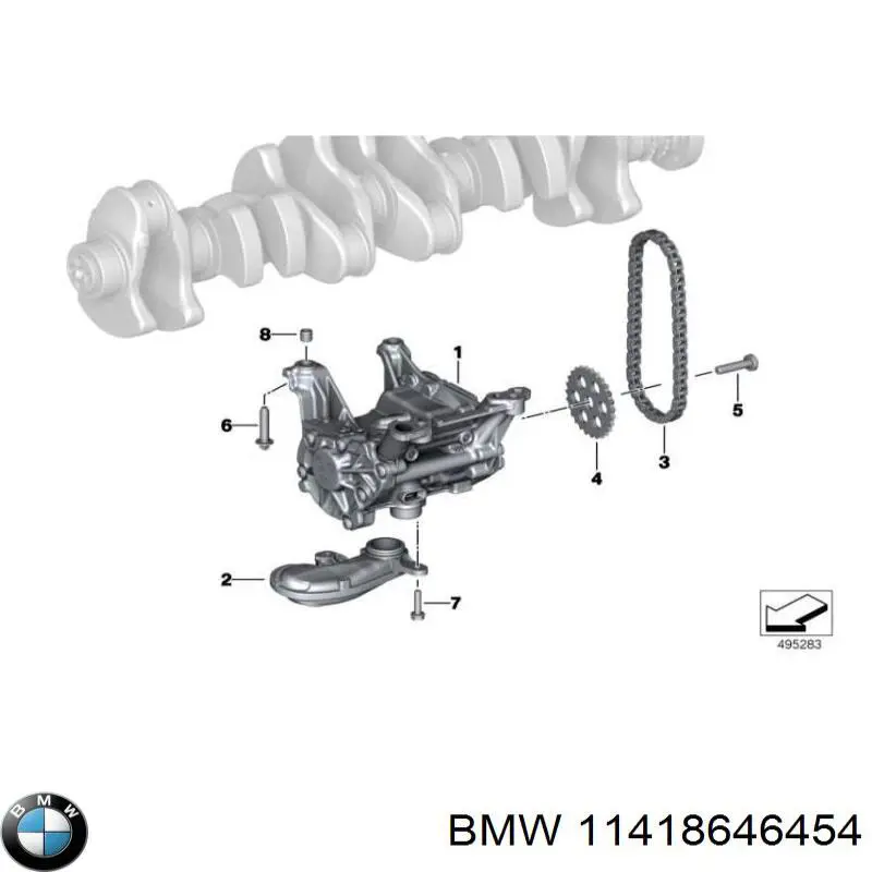 11418646454 BMW Bomba de óleo