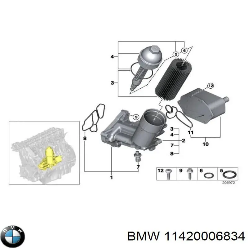 11420006834 BMW Vedante de tampa do gargalho de enchimento de óleo