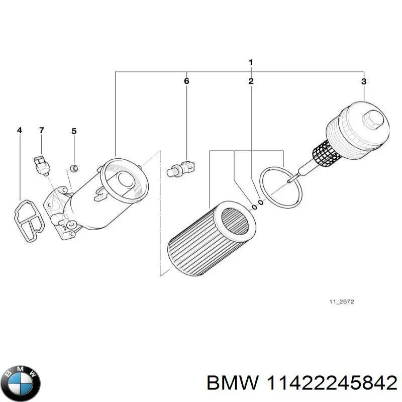 Vedante de adaptador do filtro de óleo BMW 11422245842 preço, a partir de 4,53 USD