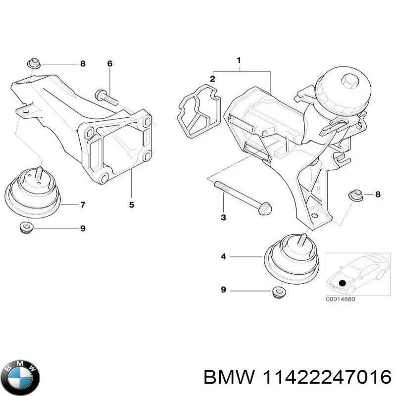 Compre 11422247016 BMW Vedante de adaptador do filtro de óleo