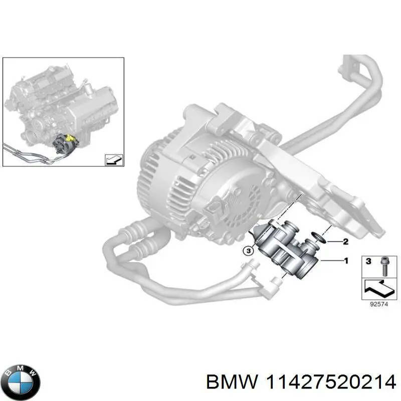 11427520214 BMW Termostato adicional