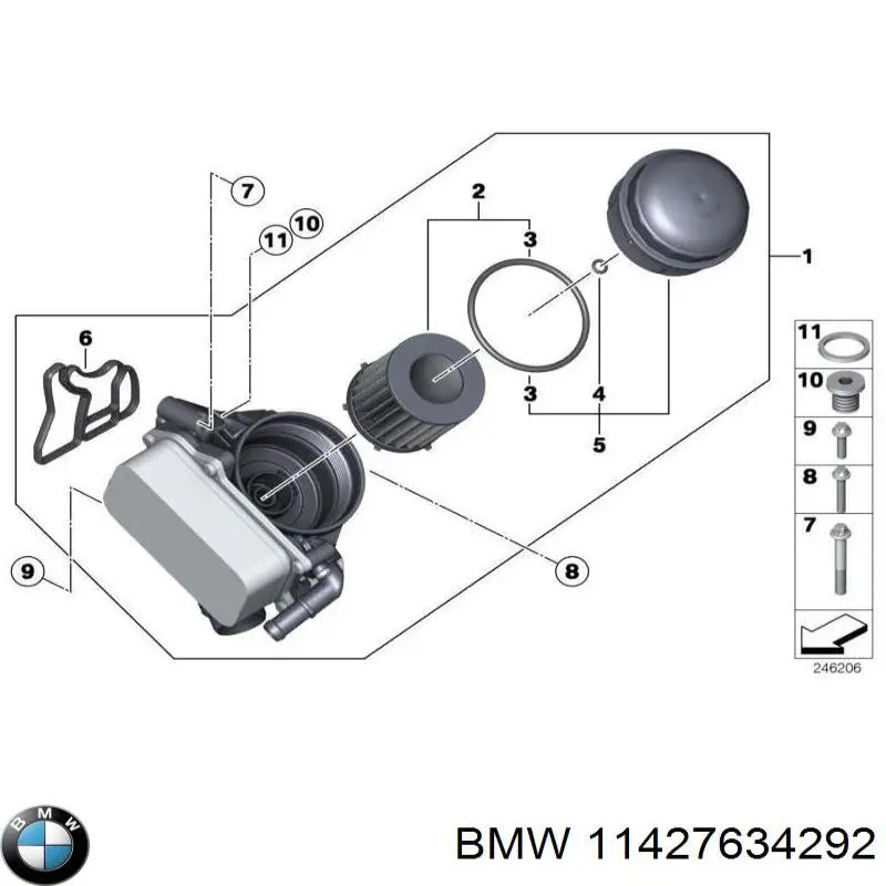 11427634292 BMW Filtro de óleo