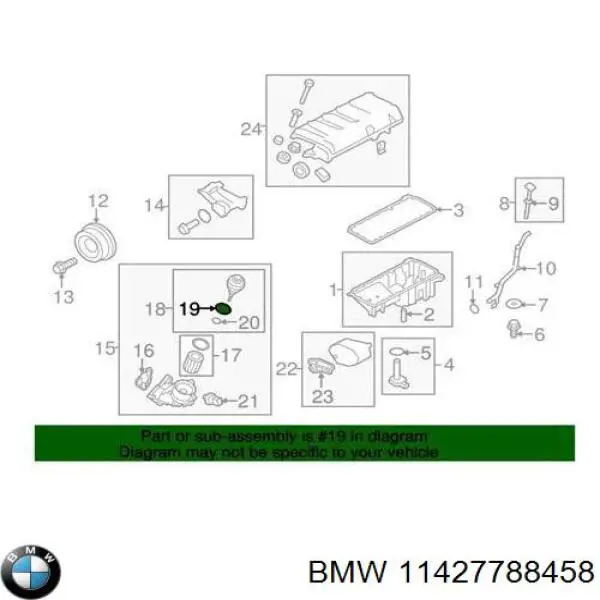 11427788458 BMW Vedante de tampa do gargalho de enchimento de óleo