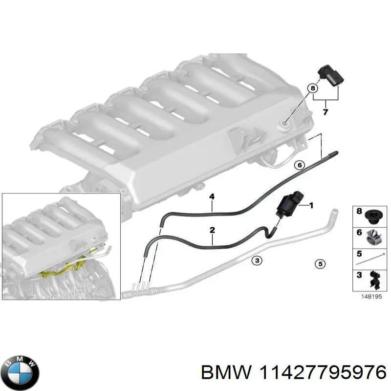 Tubo (mangueira) de derivação de óleo de turbina BMW 11427795976 preço, a partir de 8,58 USD