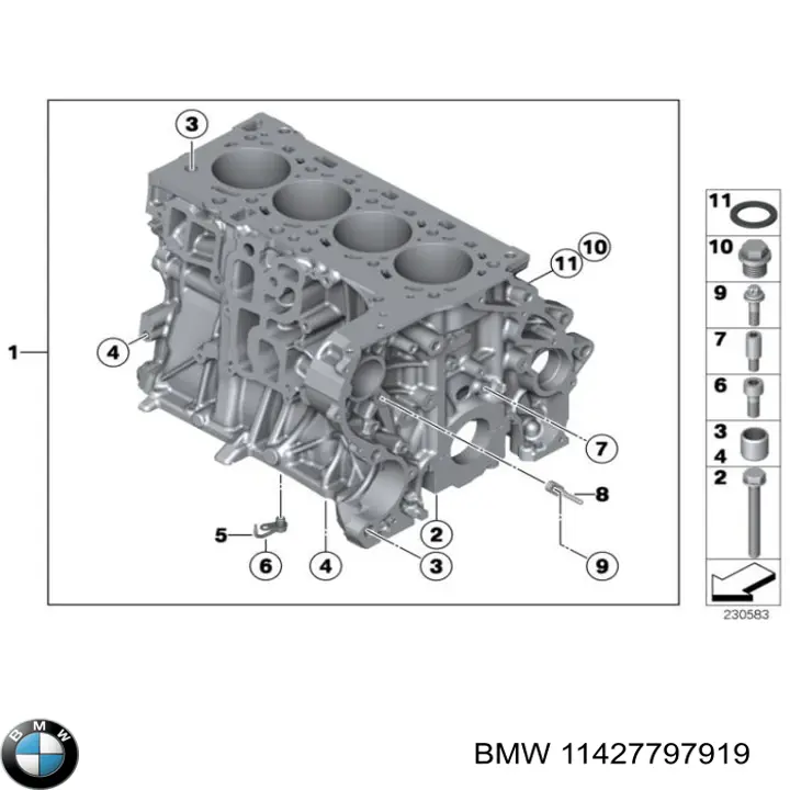 Filtro de óleo BMW 11427797919 preço, a partir de 55,04 USD