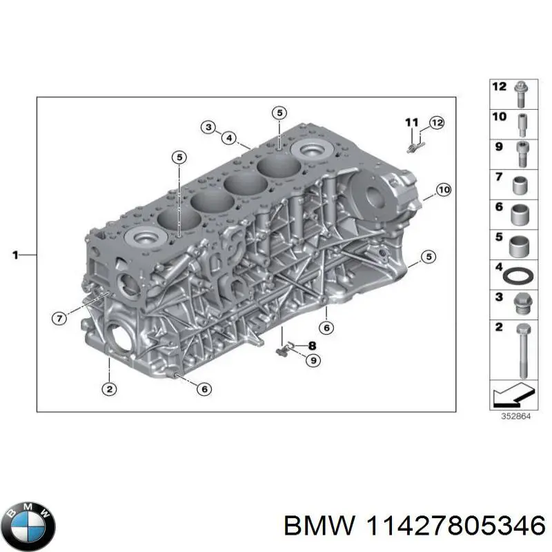 11427805346 BMW Filtro de óleo