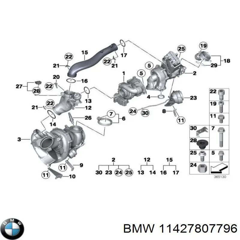 Tubo (mangueira) de derivação de óleo de turbina BMW 11427807796 preço, a partir de 8,91 USD