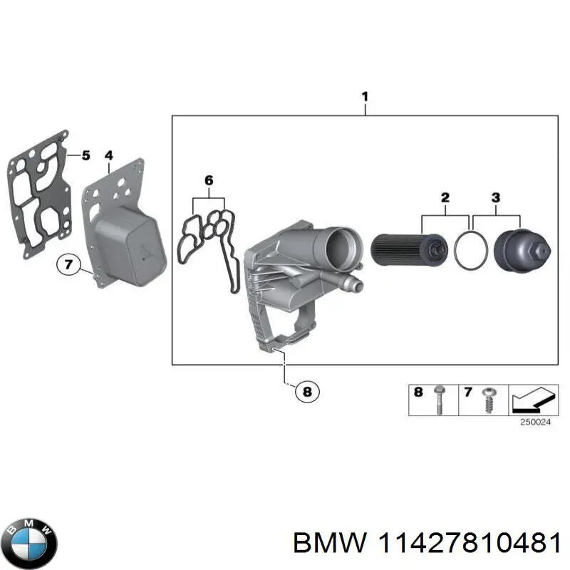 11427810481 BMW Filtro de óleo