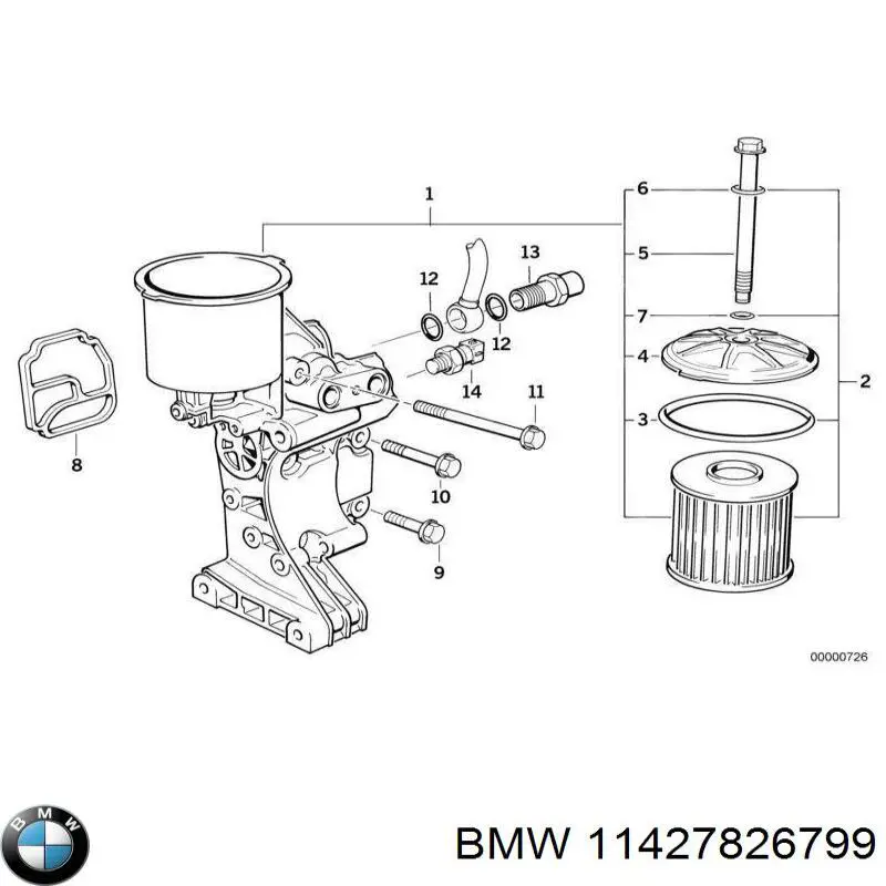 Filtro de óleo BMW 11427826799 preço, a partir de 11,52 USD