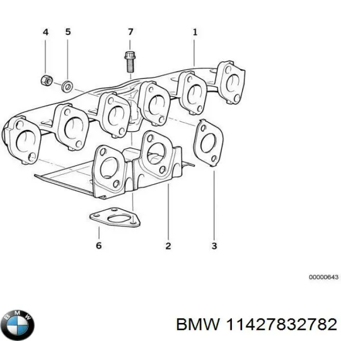 Compre 11427832782 BMW Vedante de tubo coletor de admissão
